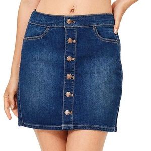 Button up denim skirt💙